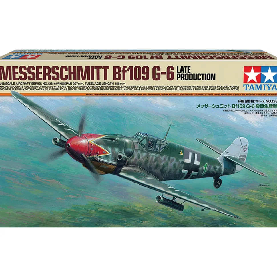 Bf109 G-6 1/48 Kit - Late Model Tamiya (61128) 1:48 scale Plastic by Tamiya
