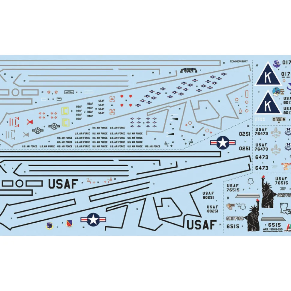B-52G Stratofortress - Gulf War 1/72 Kit 1:72 Scale Plastic Model Kit by Italeri