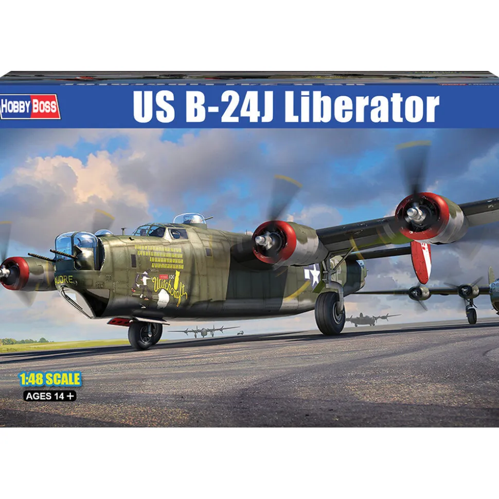 B-24J Liberator 1/48 Kit 1:48 Scale Plastic by HobbyBoss