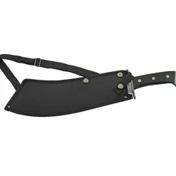 Black Bully Machete with Shoulder Sheath by SZCO Supplies