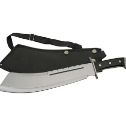 Black Bully Machete with Shoulder Sheath by SZCO Supplies