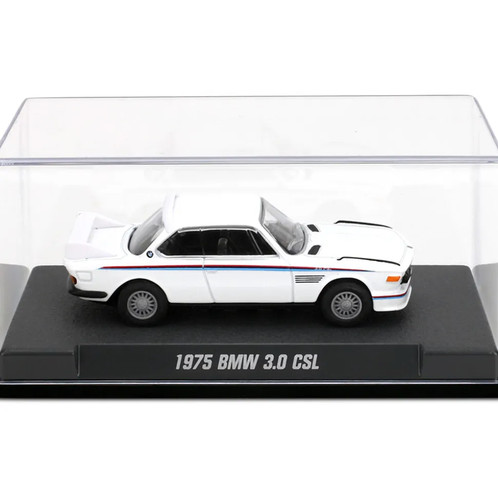 1975 BMW 3.0 CSL - White 1:64 Scale Diecast Model Car by Majorette