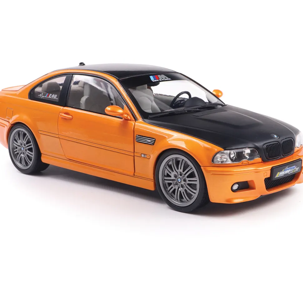 2000 BMW E46 M3 Coupe Solido Works - Orange 1:18 Scale Diecast Model Car by Solido