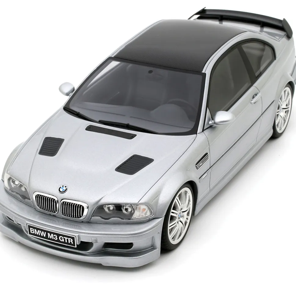 2001 BMW E46 M3 GTR STREET TITAN - SILVER METALLIC 1:18 Scale Cast Resin Model Car by Ottomobile