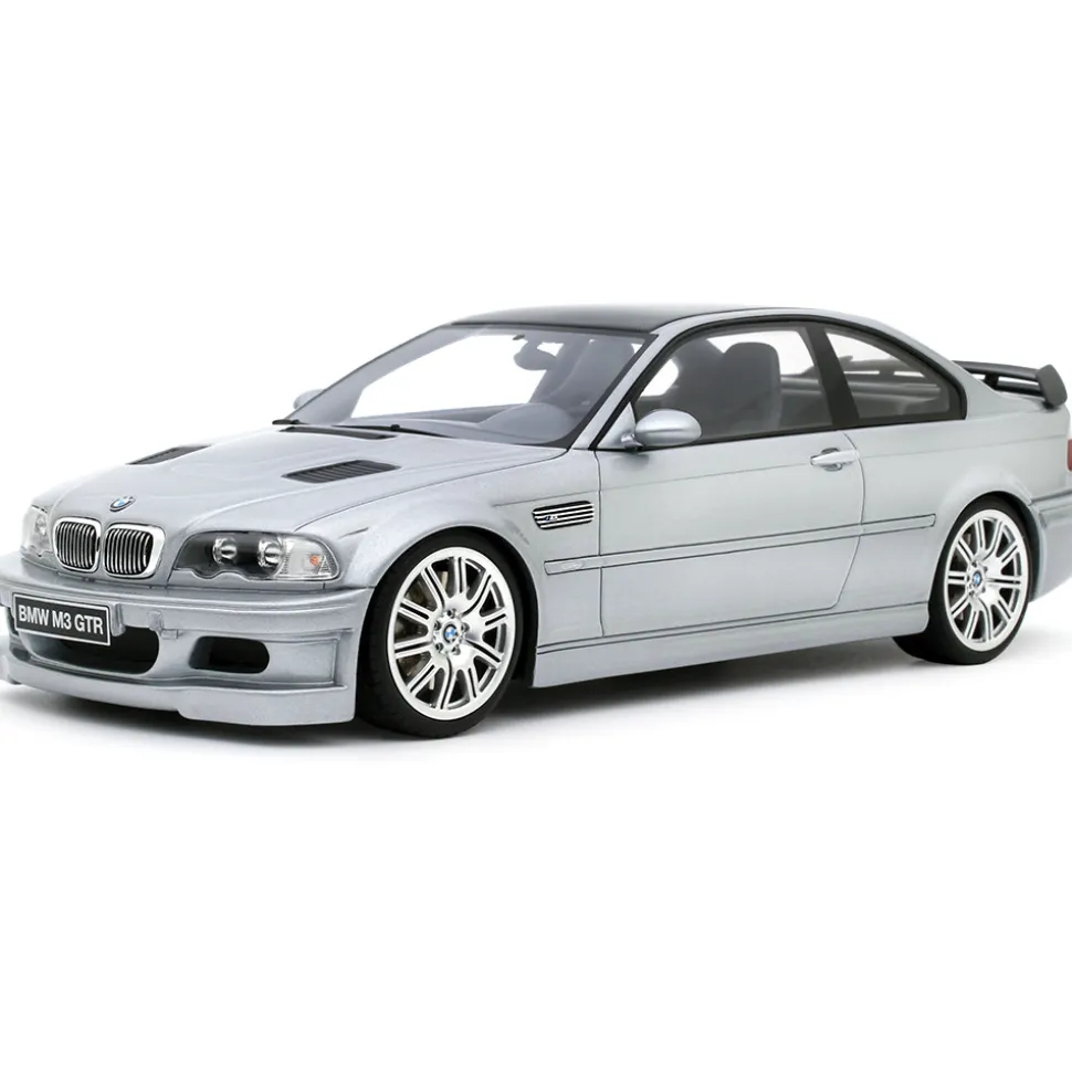 2001 BMW E46 M3 GTR STREET TITAN - SILVER METALLIC 1:18 Scale Cast Resin Model Car by Ottomobile