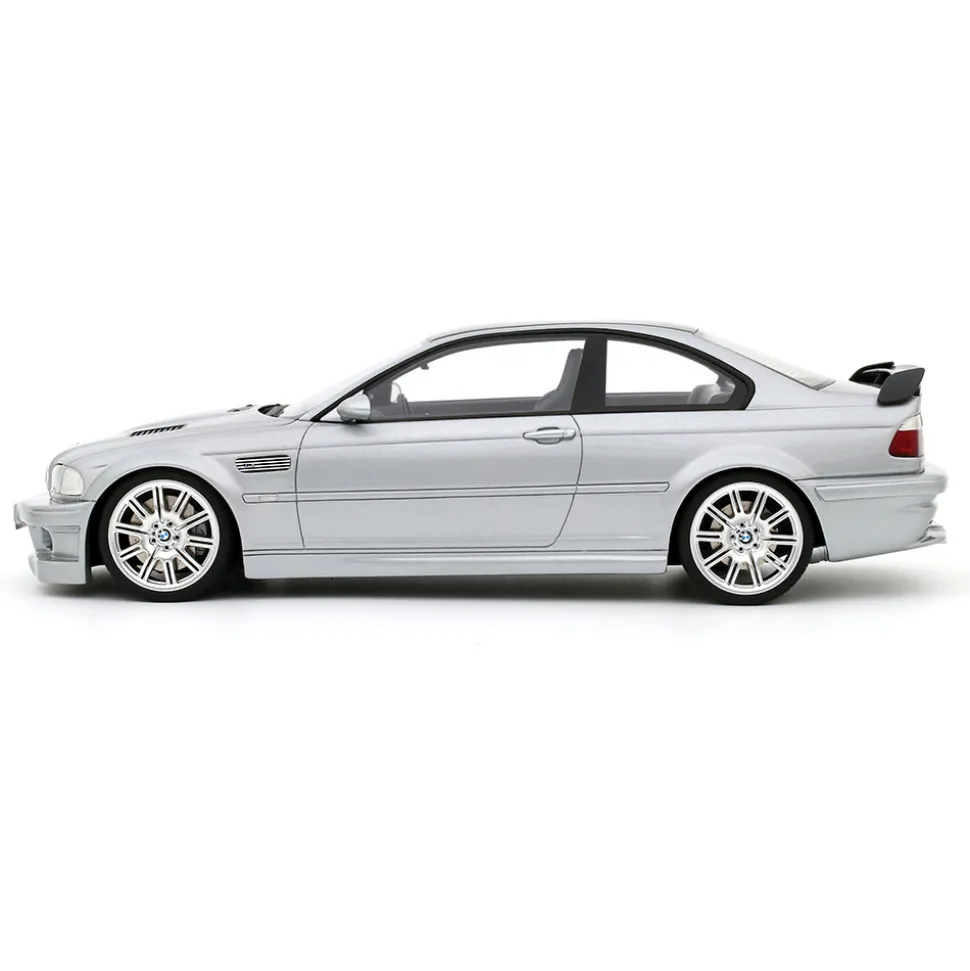2001 BMW E46 M3 GTR STREET TITAN - SILVER METALLIC 1:18 Scale Cast Resin Model Car by Ottomobile