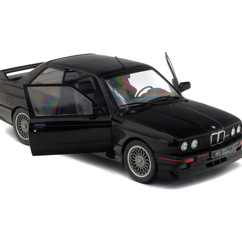 1990 BMW E30 M3 Sport EVO - Glanzschwarz 1:18 Scale Diecast Model Car by Solido