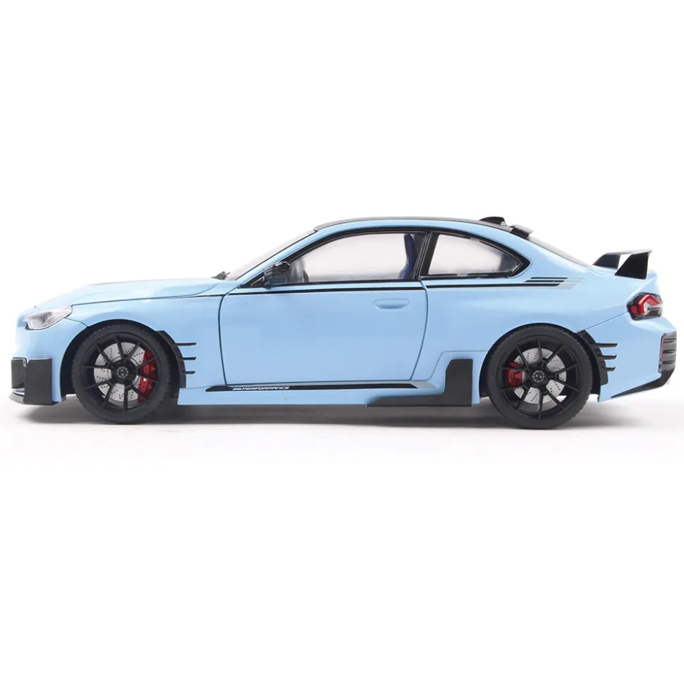 2024 BMW M2 (G87) Performance Parts - Zandvoort Blue 1:18 Scale Diecast Model Car by Solido