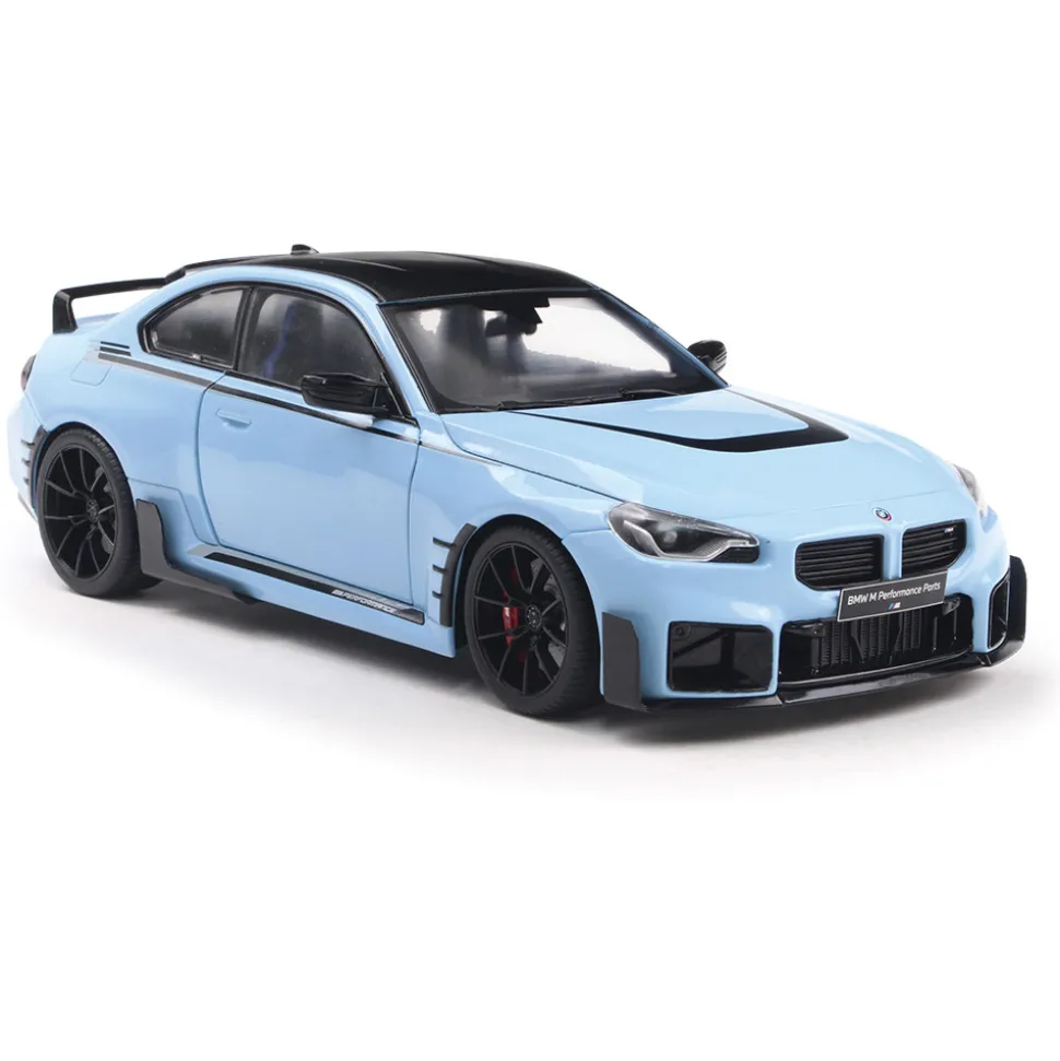 2024 BMW M2 (G87) Performance Parts - Zandvoort Blue 1:18 Scale Diecast Model Car by Solido