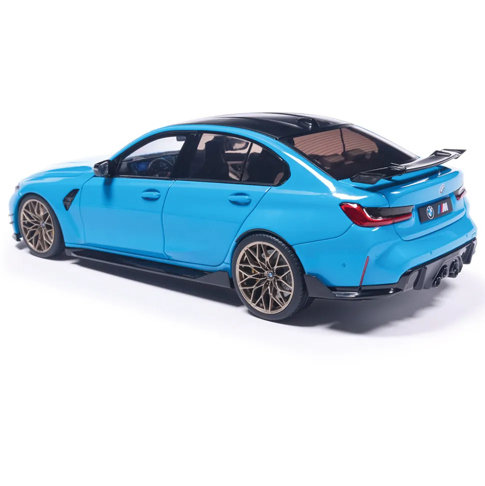 2024 BMW M3 Performance Parts - Daytona Beach Blue 1:18 Scale Diecast Model Car by Solido