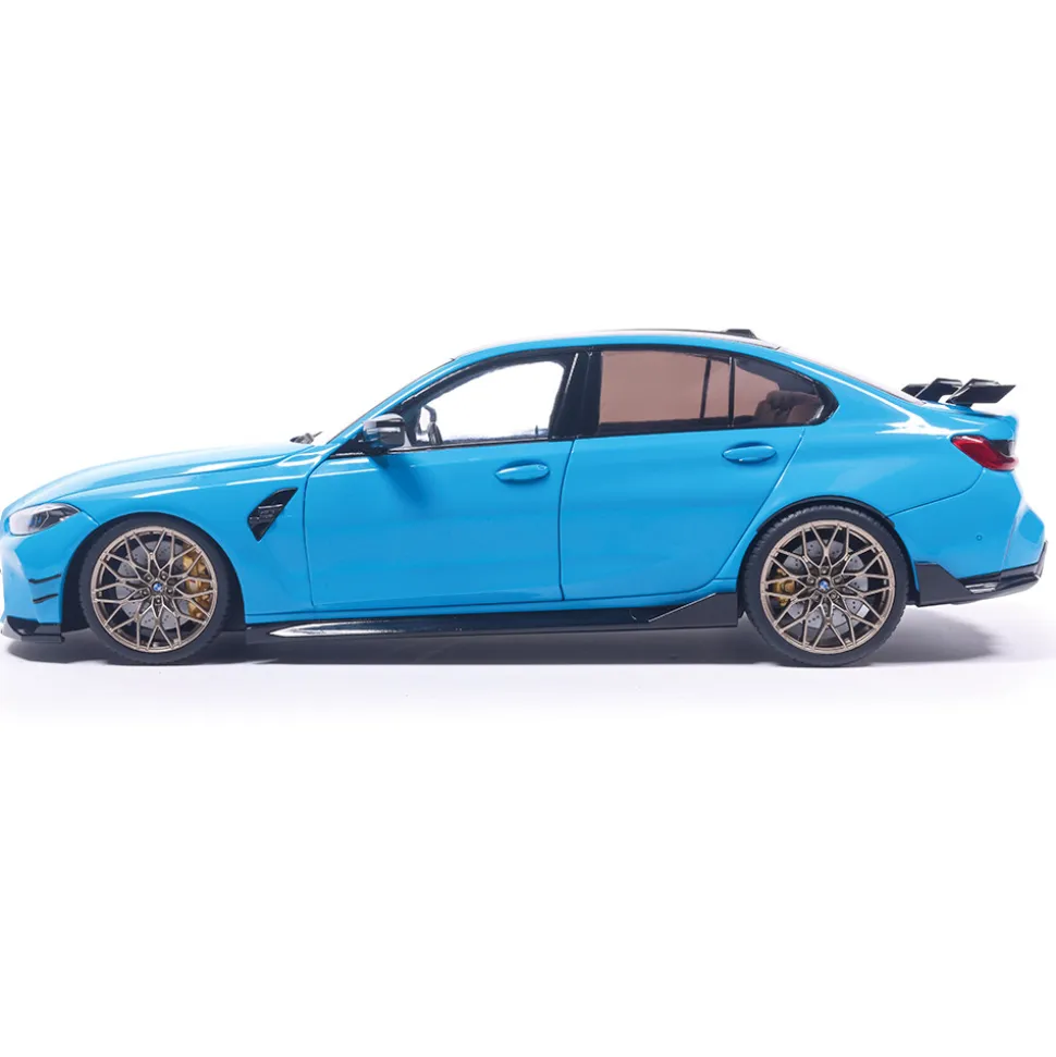 2024 BMW M3 Performance Parts - Daytona Beach Blue 1:18 Scale Diecast Model Car by Solido