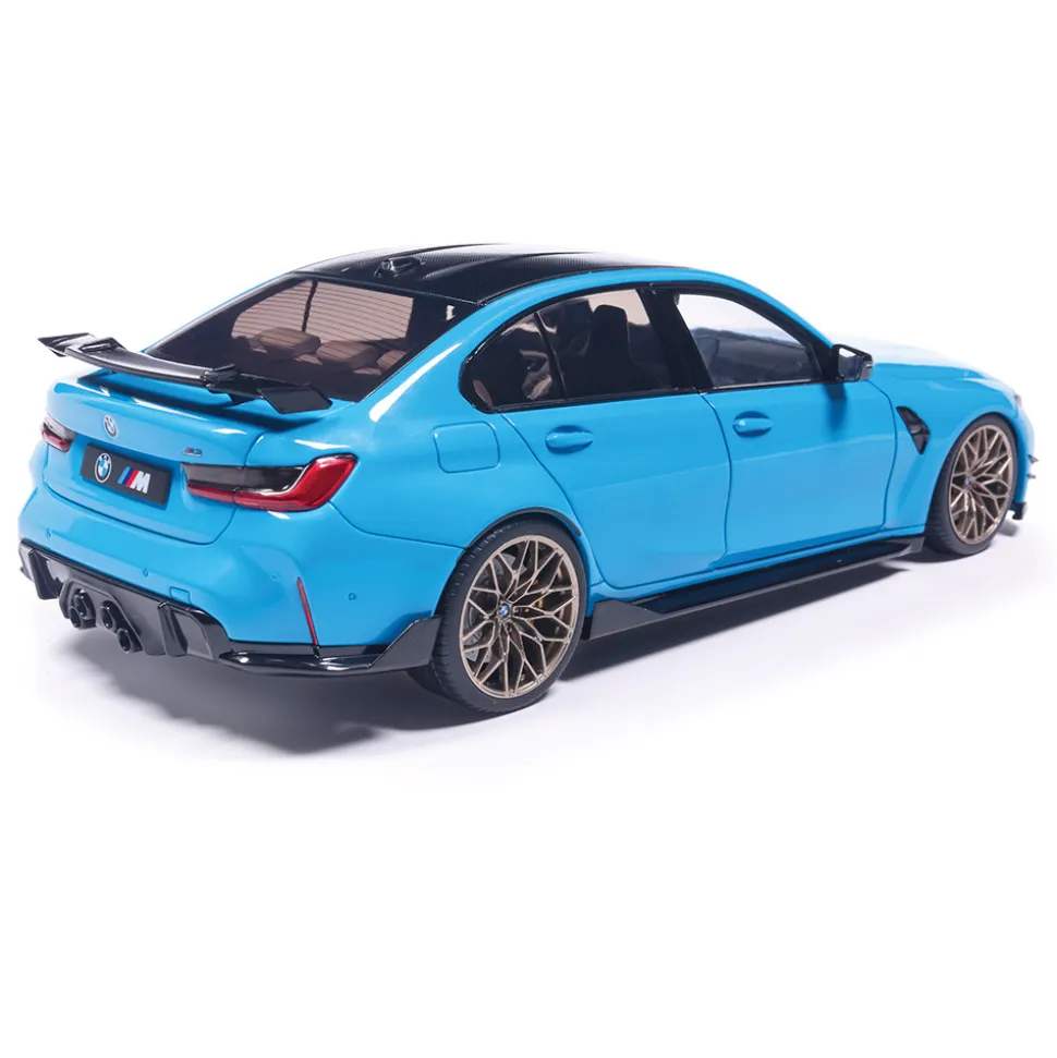 2024 BMW M3 Performance Parts - Daytona Beach Blue 1:18 Scale Diecast Model Car by Solido