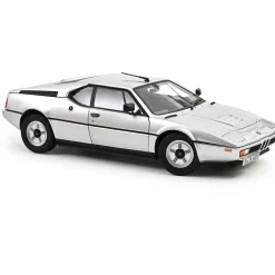 1980 BMW M1 - Silver Metallic 1:18 Scale Diecast Model Car by Norev