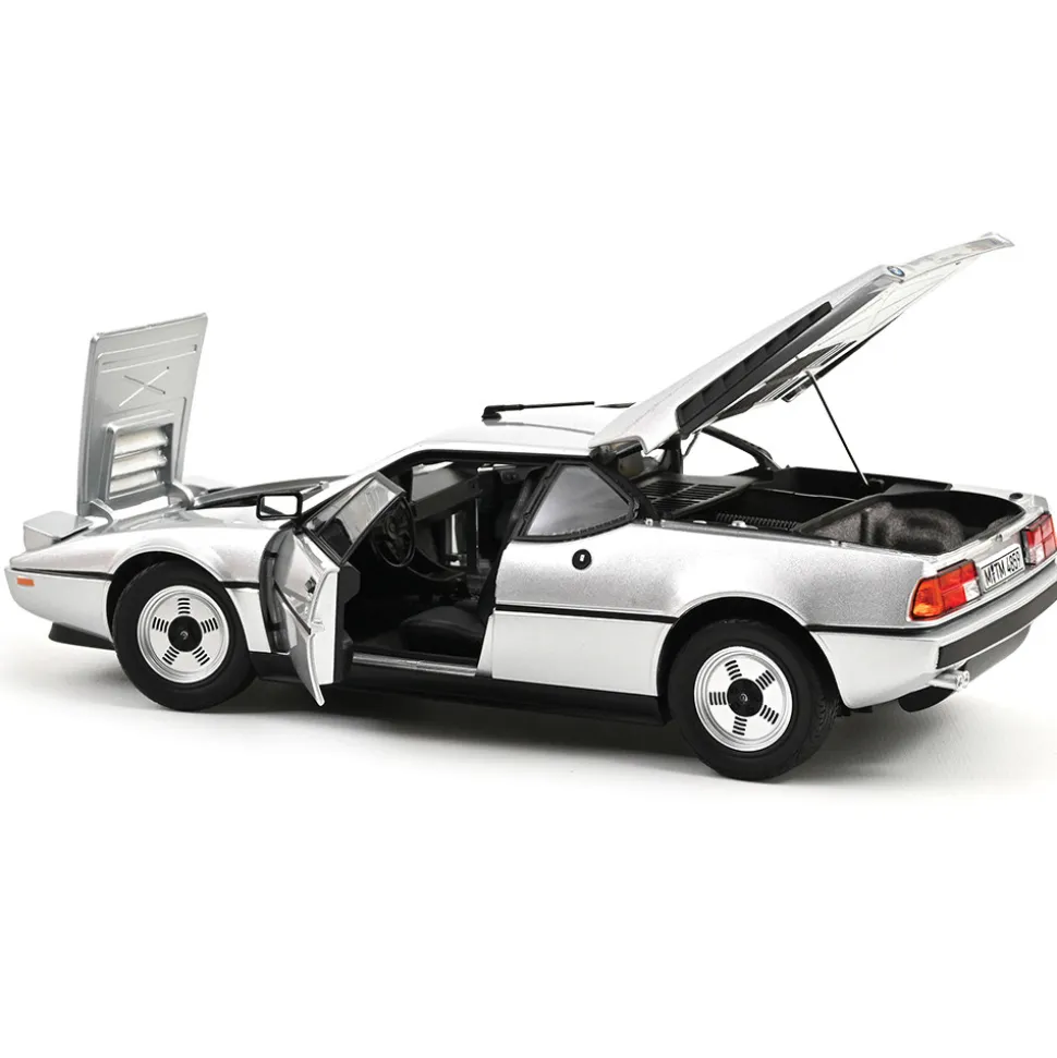 1980 BMW M1 - Silver Metallic 1:18 Scale Diecast Model Car by Norev