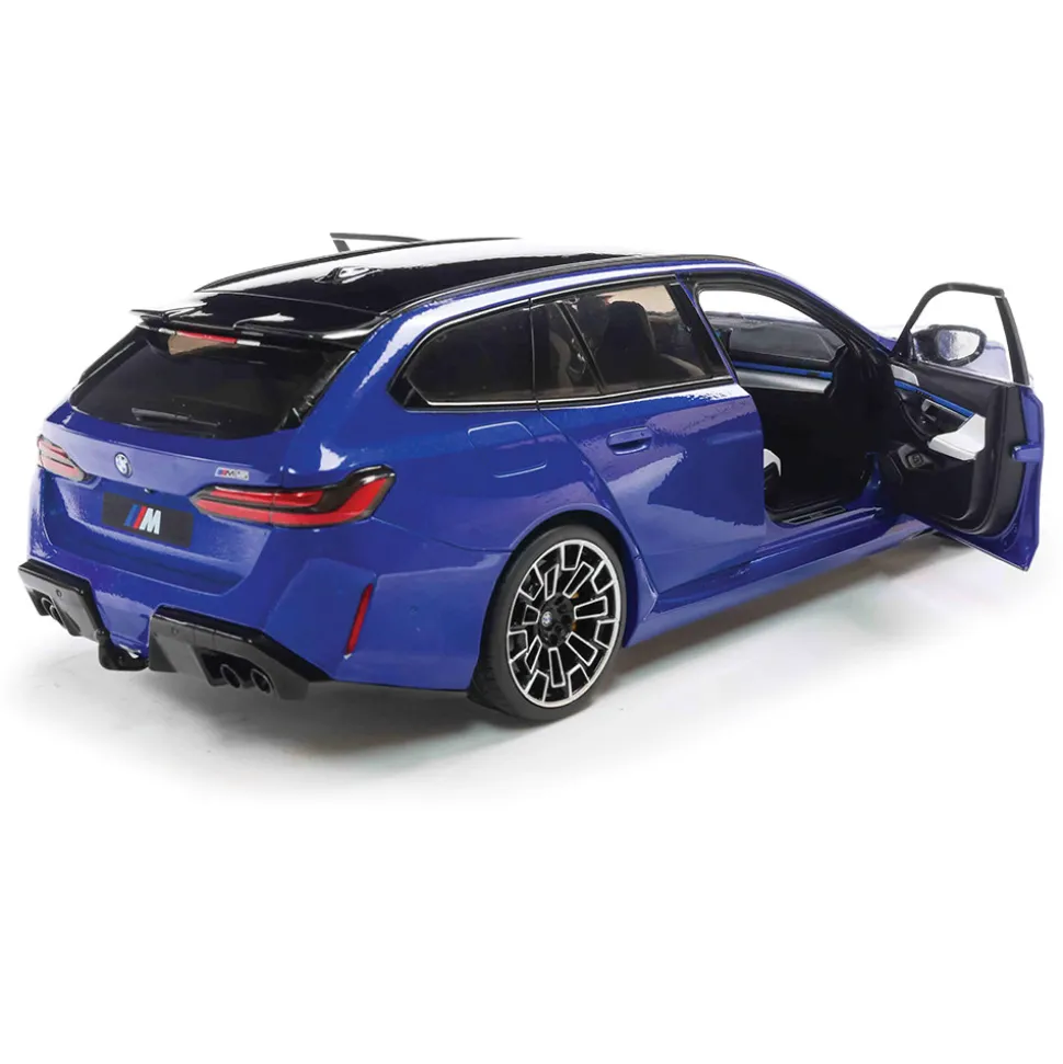 2024 BMW M5 Touring - Marina Bay Blue Metallic 1:18 Scale Diecast Model Car by Solido