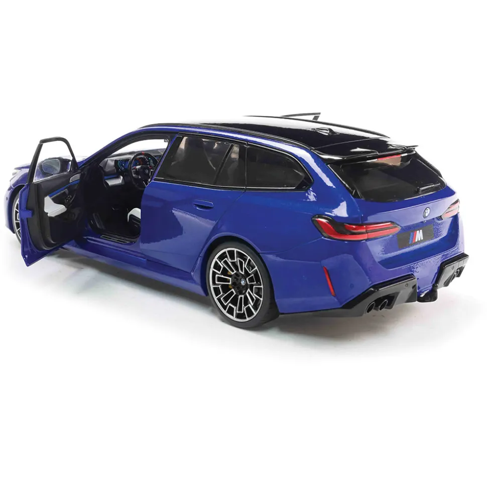 2024 BMW M5 Touring - Marina Bay Blue Metallic 1:18 Scale Diecast Model Car by Solido