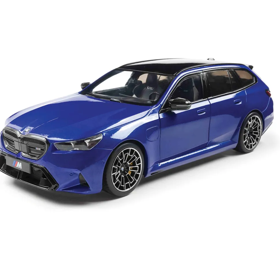 2024 BMW M5 Touring - Marina Bay Blue Metallic 1:18 Scale Diecast Model Car by Solido