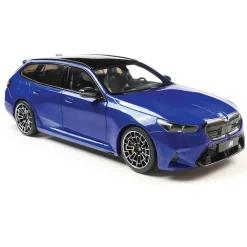 2024 BMW M5 Touring - Marina Bay Blue Metallic 1:18 Scale Diecast Model Car by Solido