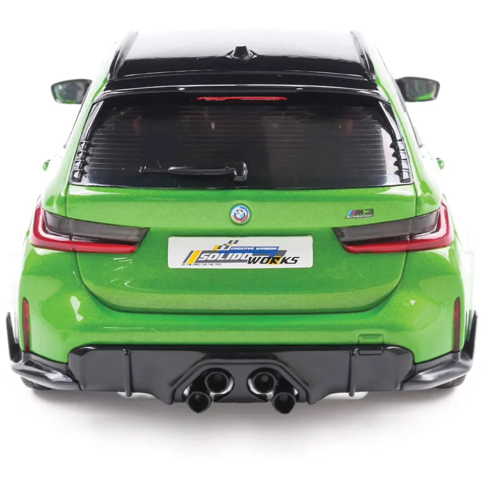 2024 BMW M3 Touring With Performance Parts - Green Metallic 1:18 Scale Diecast Model Car by Solido