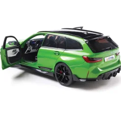 2024 BMW M3 Touring With Performance Parts - Green Metallic 1:18 Scale Diecast Model Car by Solido