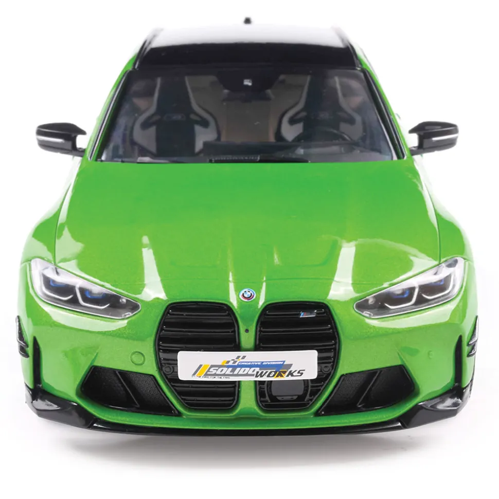2024 BMW M3 Touring With Performance Parts - Green Metallic 1:18 Scale Diecast Model Car by Solido