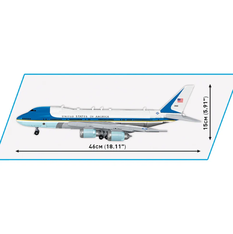 Boeing 747 Air Force One Building Brick Set 1:144 Scale by Cobi Toys