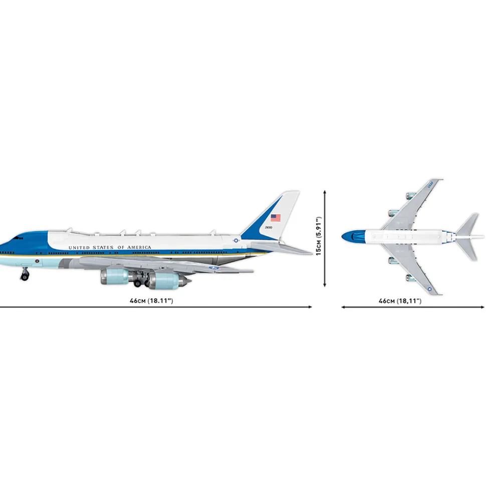 Boeing 747 Air Force One Building Brick Set 1:144 Scale by Cobi Toys