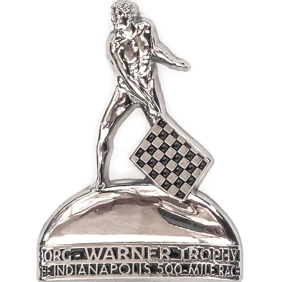 Borg-Warner Indianapolis 500-Mile Race Flag Man Pin