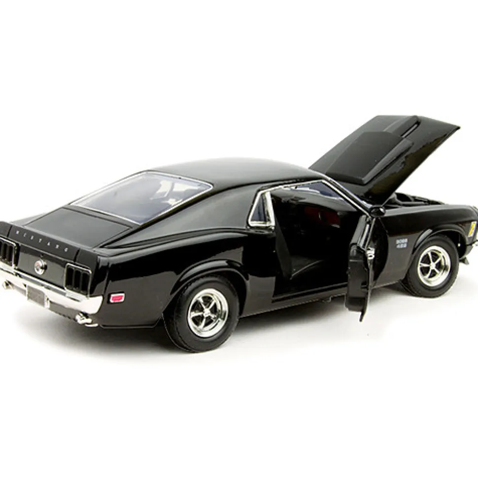 1970 Boss 429 Mustang - Black 1:18 Scale Diecast Model by Motormax
