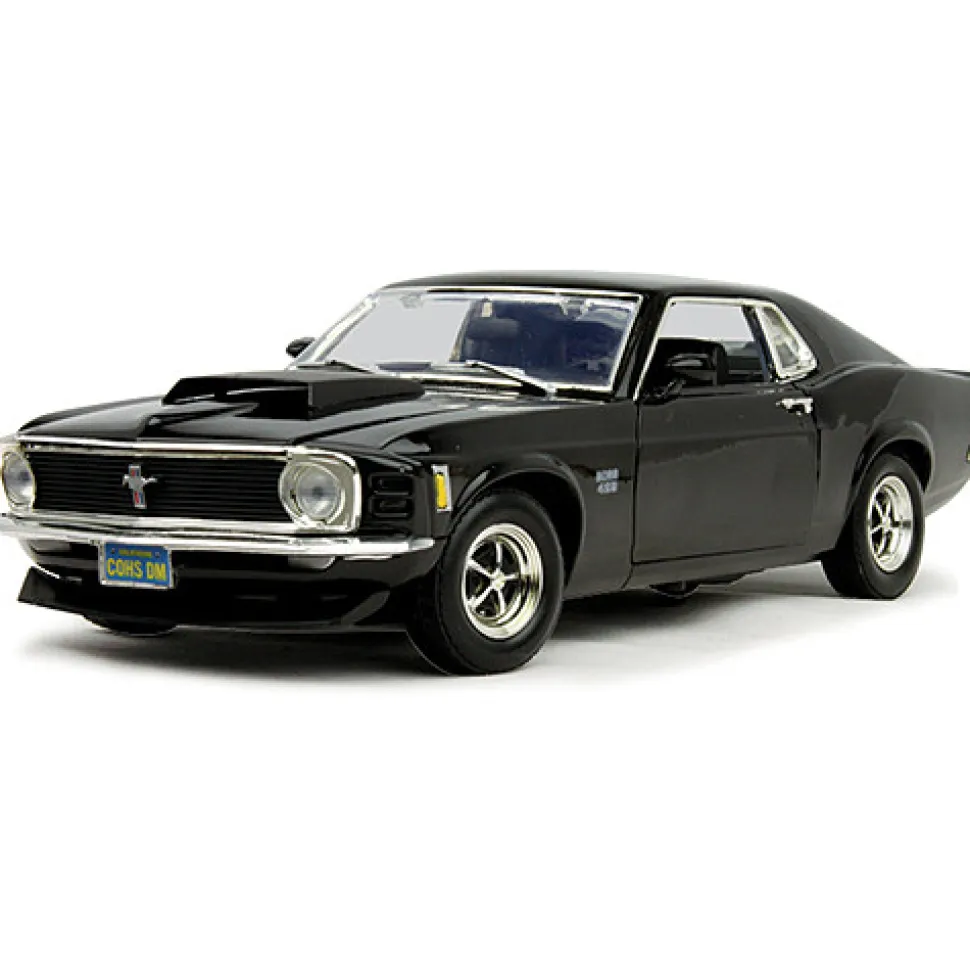 1970 Boss 429 Mustang - Black 1:18 Scale Diecast Model by Motormax