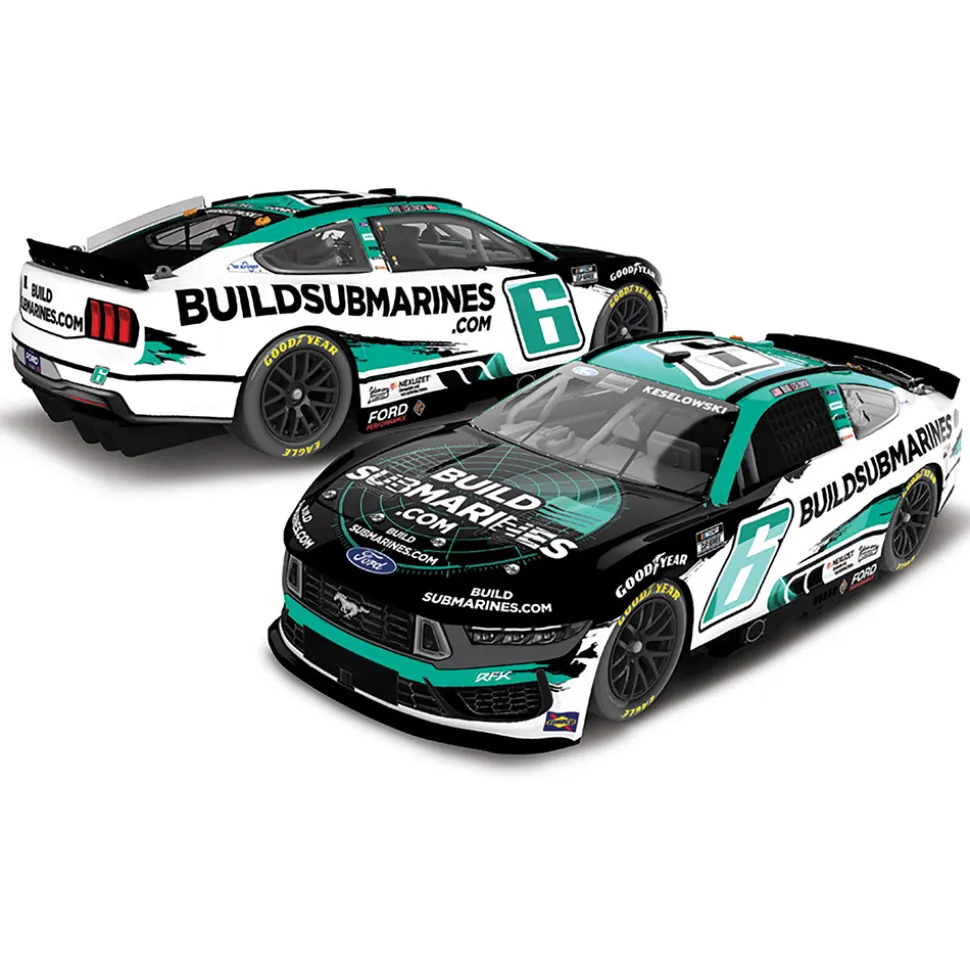 2025 Brad Keselowski Ford Mustang - Buildsubmarines.Com NASCAR Diecast 1:64 Scale Diecast Model Car by Lionel Racing