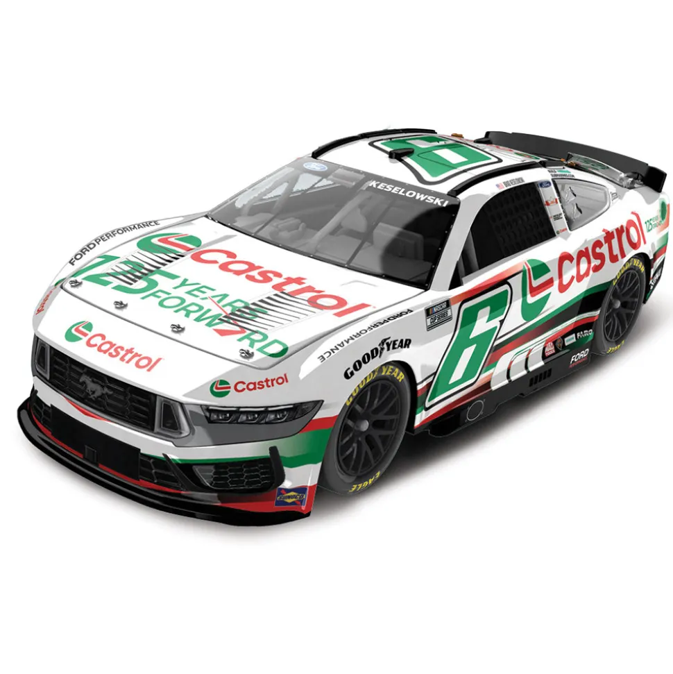 2024 Brad Keselowski Ford Mustang - Castrol 125 Years Moving Forward NASCAR Diecast 1:64 Scale Diecast Model Car by Lionel Racing