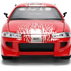Brian's Mitsubishi Eclipse w/Dom's RX-7 Graphics 1:24 Scale Diecast Model Car by Jada Toys