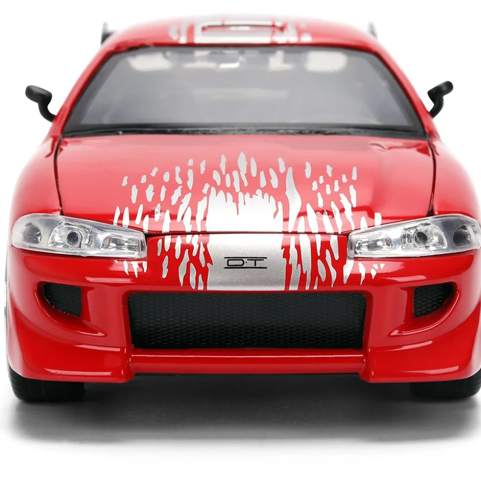 Brian's Mitsubishi Eclipse w/Dom's RX-7 Graphics 1:24 Scale Diecast Model Car by Jada Toys