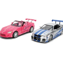 BRIAN's Nissan Skyline GT-R & SUKI's Honda S2000 Fast & Furious Twin Pack 1:24 Scale Diecast Model Car by Jada Toys
