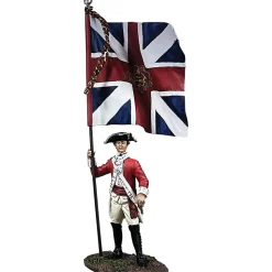 BRITISH 43RD REGIMENT, FLAGBEARER 1/30 FIGURE William Britain (16209) Metal by William Britain