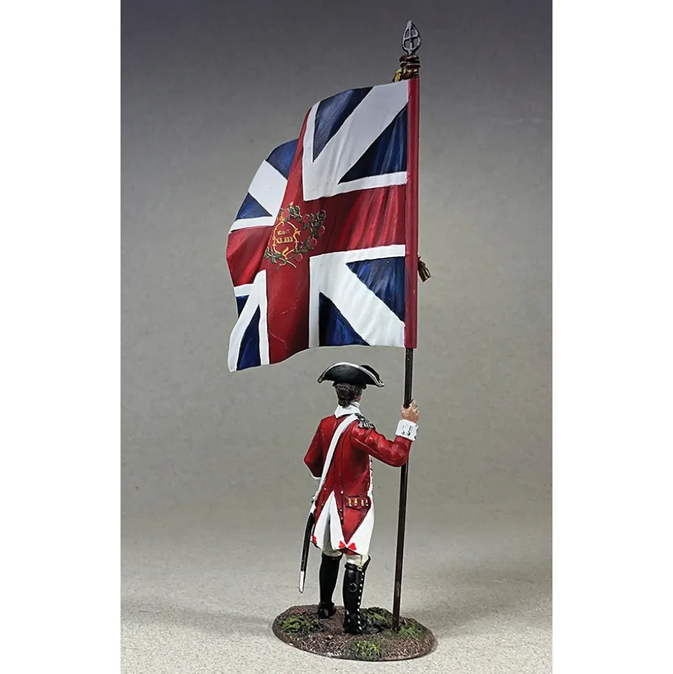 BRITISH 43RD REGIMENT, FLAGBEARER 1/30 FIGURE William Britain (16209) Metal by William Britain