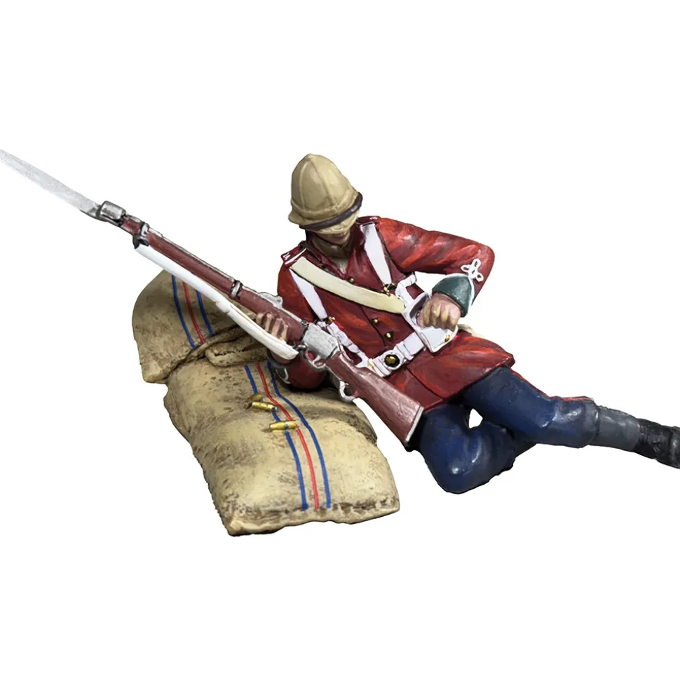 British 43rd Regiment of Foot 2nd Rank Standing Firing, 1780 William Britain (20223) 1:30 scale Metal by William Britain