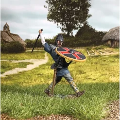 "Broga" Saxon Attacking with Sword 1/30 Figure William Britain (62141) 1:30 scale Metal by William Britain