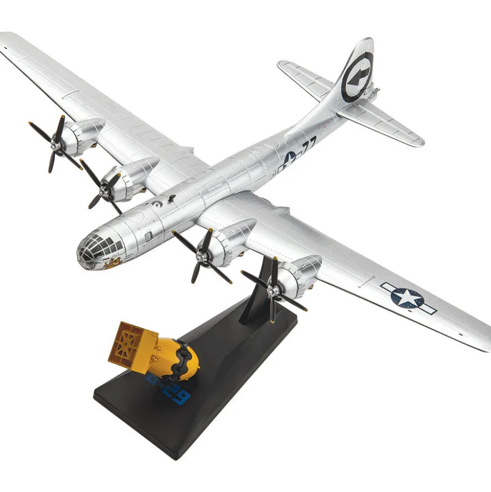 B-29 Superfortress, 1/144 Die Cast Model - AF1-0112C Bockscar with 1/72 Scale "Fatman" Bomb 1:144 Scale by Air Force 1