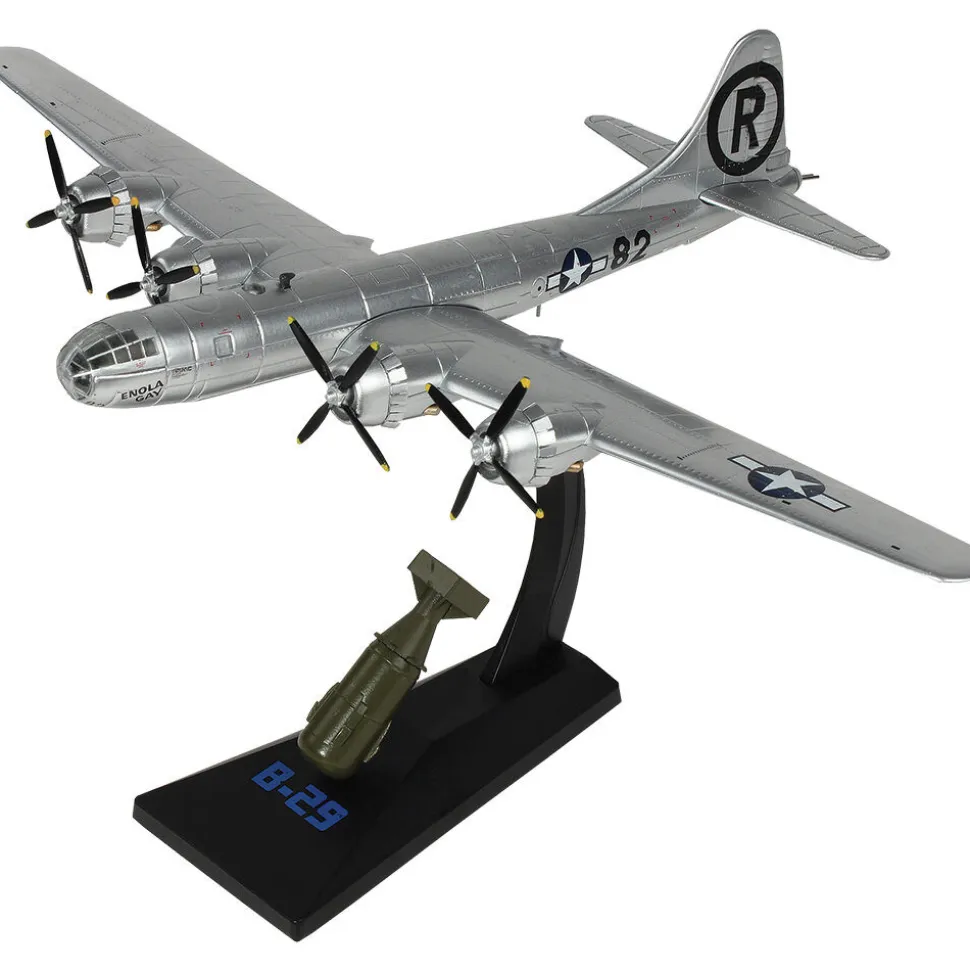 B-29 Superfortress 1/144 Die Cast Model -AF1-0112B Enola Gay with 1/60 Scale "Little Boy" Bomb 1:144 Scale by Air Force 1