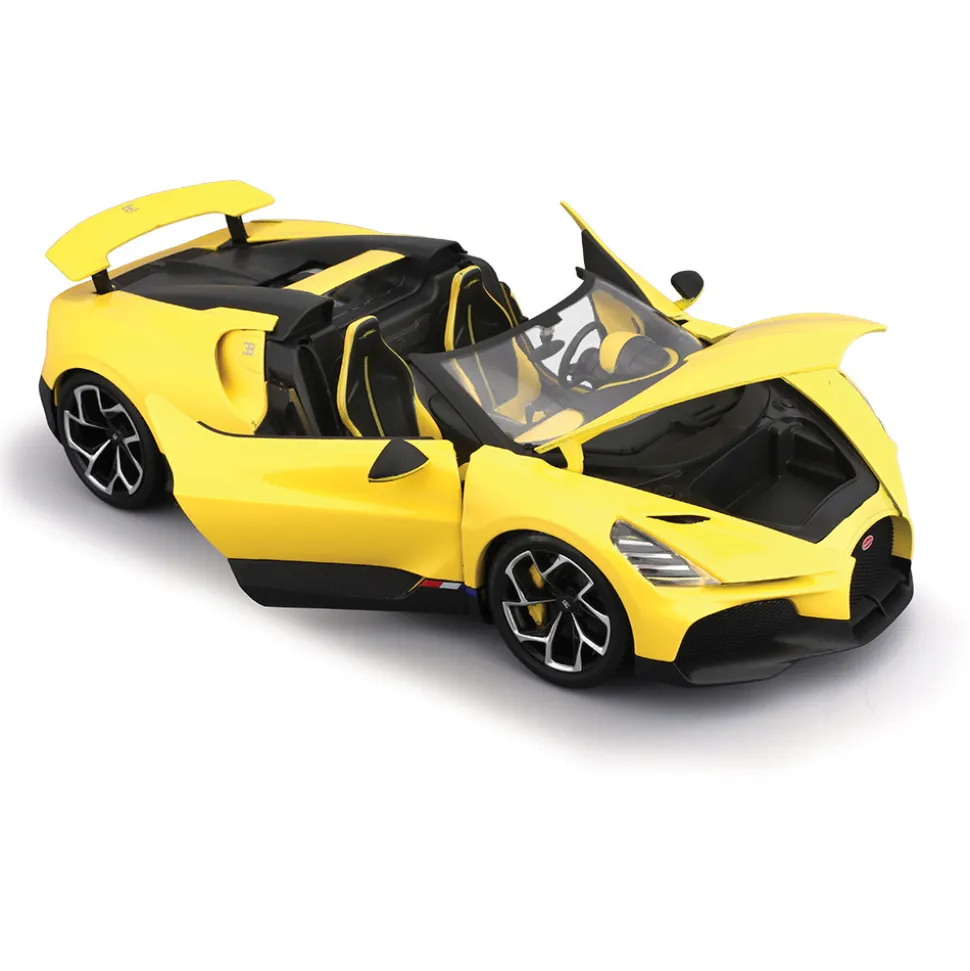 Bugatti Mistral - Yellow 1:18 Scale Diecast Model Car by Bburago