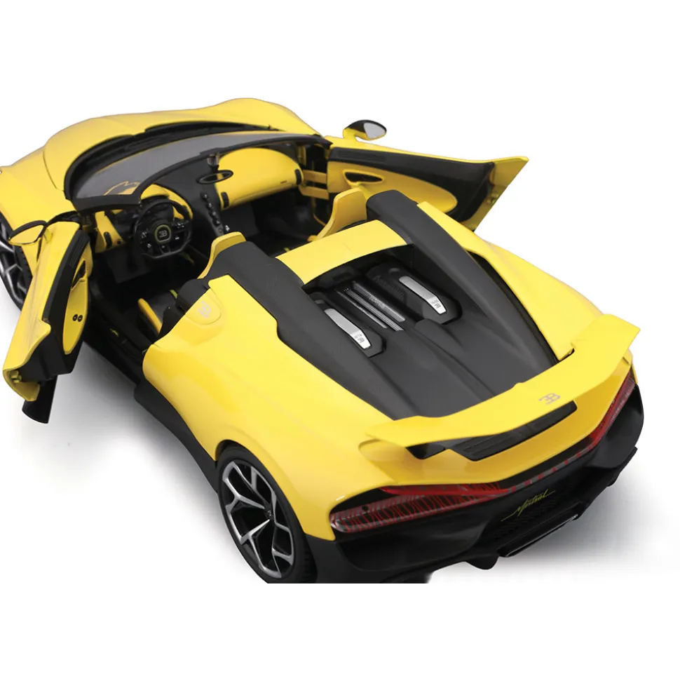 Bugatti Mistral - Yellow 1:18 Scale Diecast Model Car by Bburago