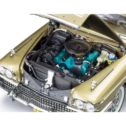 1958 Buick Limited Riviera Coupe - Glacier White / Gold Mist 1:18 Scale Diecast Model Car by Sunstar