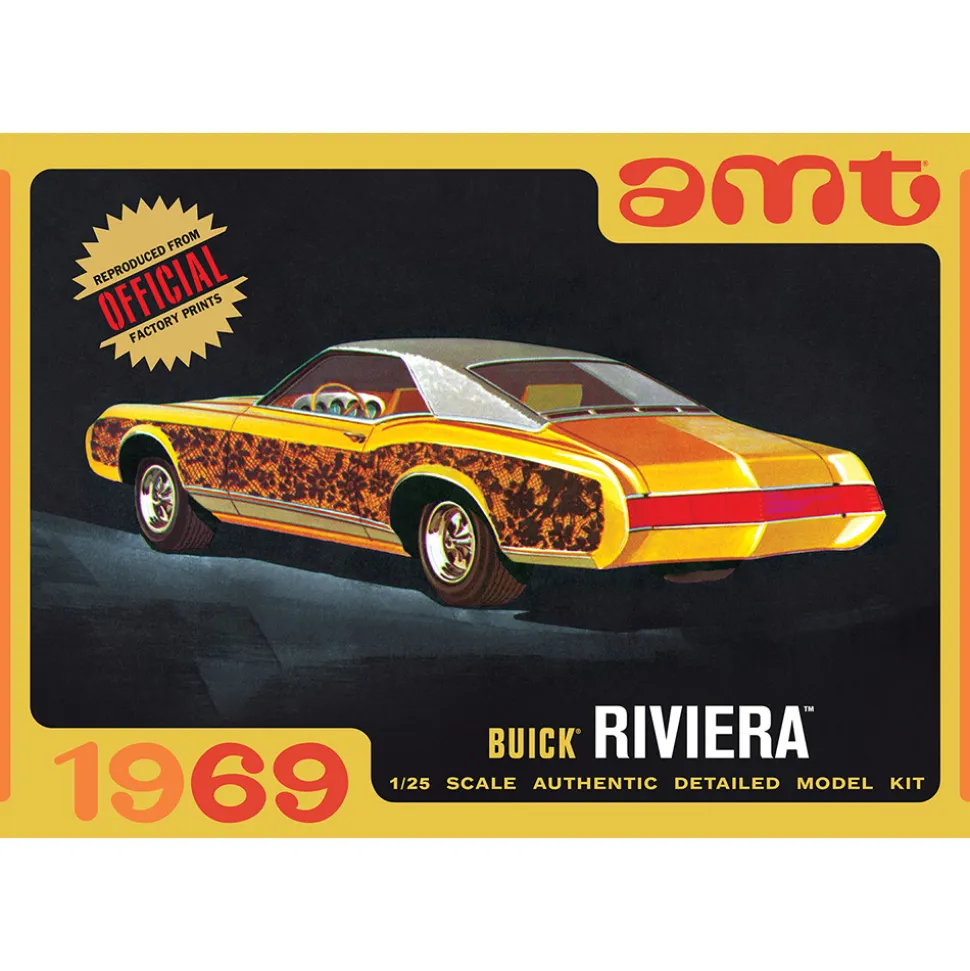 1969 Buick Riviera 1:25 Scale Plastic Model Kit by AMT