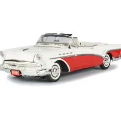 1957 Buick Roadmaster Convertible - Red 1:18 Scale Diecast Model by Motormax