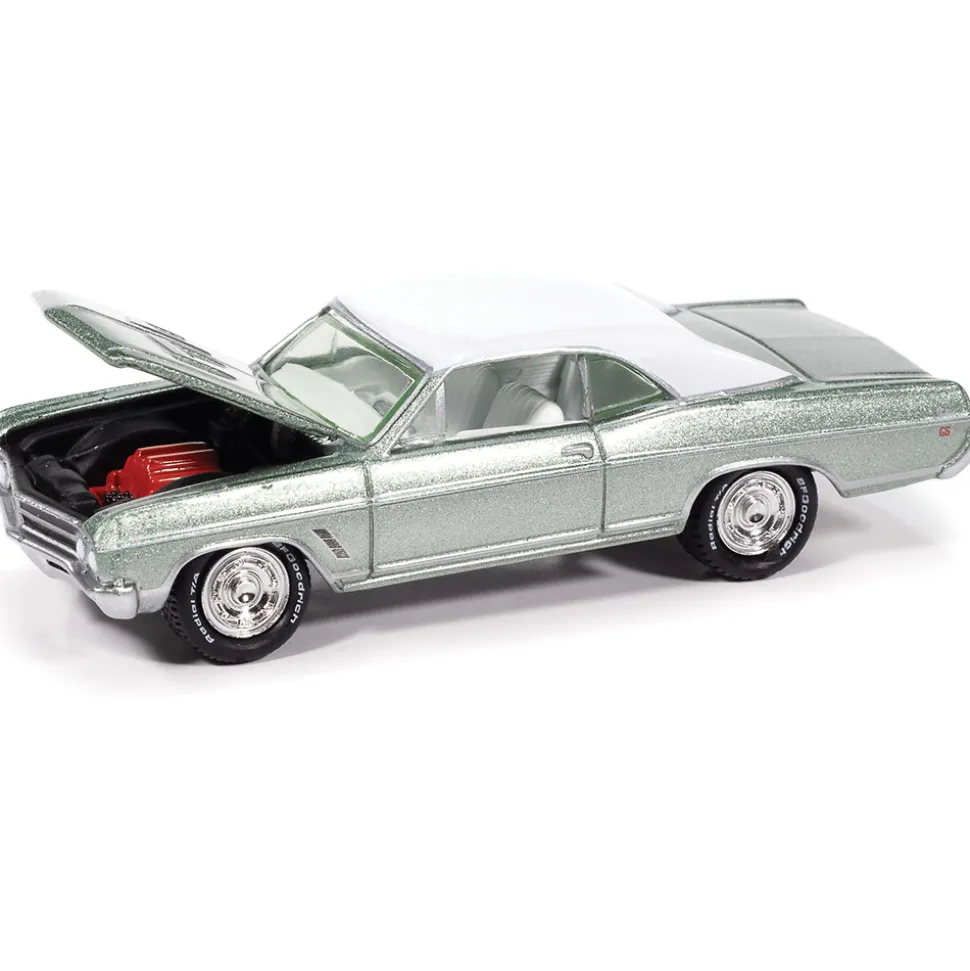 1966 Buick Skylark GS - Seafoam Green Poly 1:64 Scale Diecast Model Car by Johnny Lightning