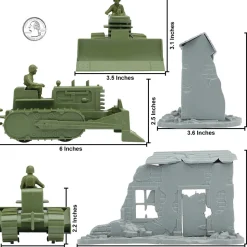 Bulldozer Building 1/32 Plastic Set BMC-48557 1:32 scale Plastic by BMC Toys