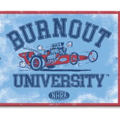 Burnout University Sign Metal Sign by Desperate Enterprises