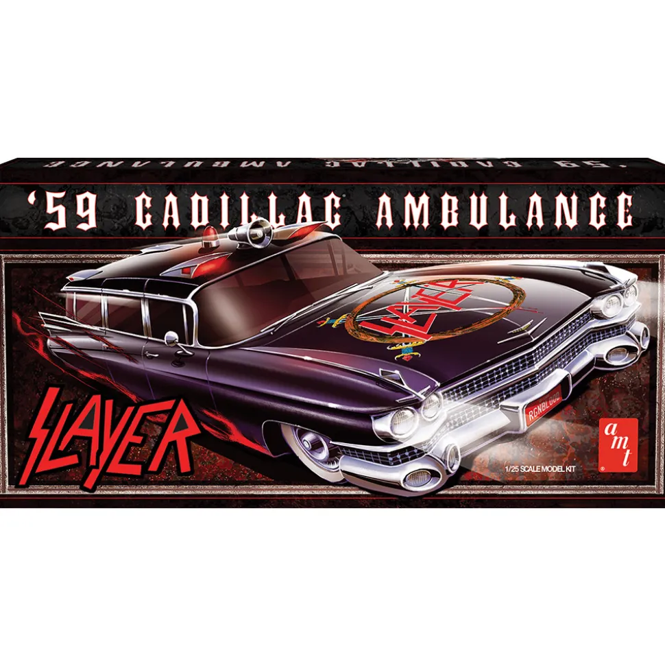1959 Cadillac Ambulance Slayer 1:25 Scale Model Kit by AMT